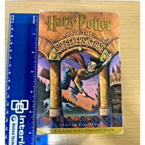 Harry Potter Sorcerer's Stone Audiobook 6 Cassette Tape Jim Dale Unabridged